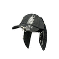 Punk Rabbit Ear Baseball Cap with Chains
