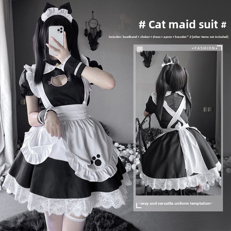 Cute Cat Girl Maid Lolita Cosplay Dress
