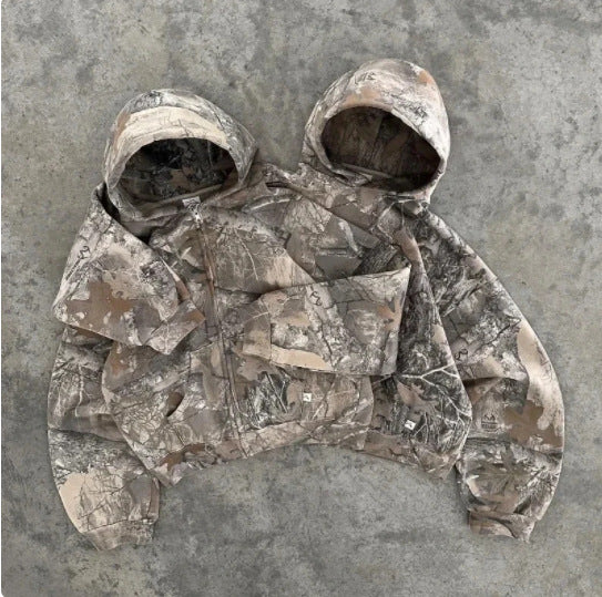 American-style retro hoodie