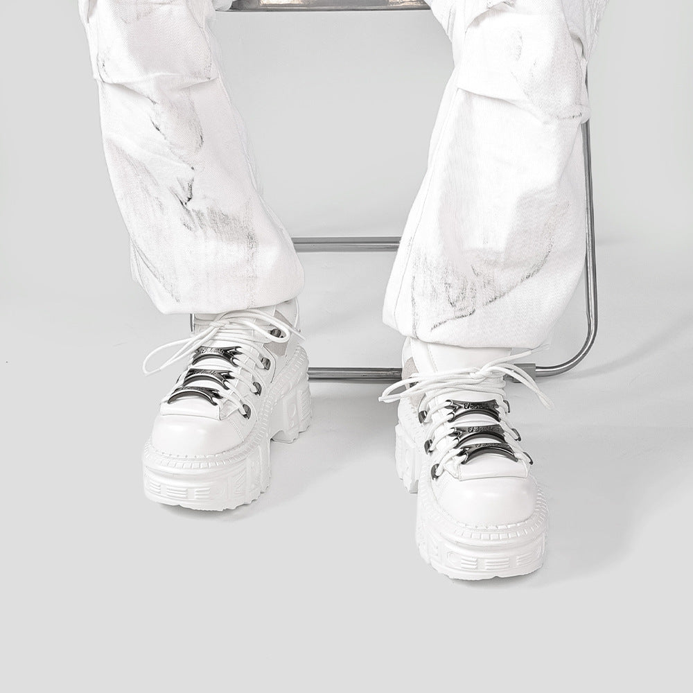 Extra-thick bottom punk boots