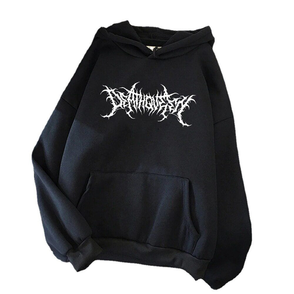 Fleece-lined hooded sweatshirt