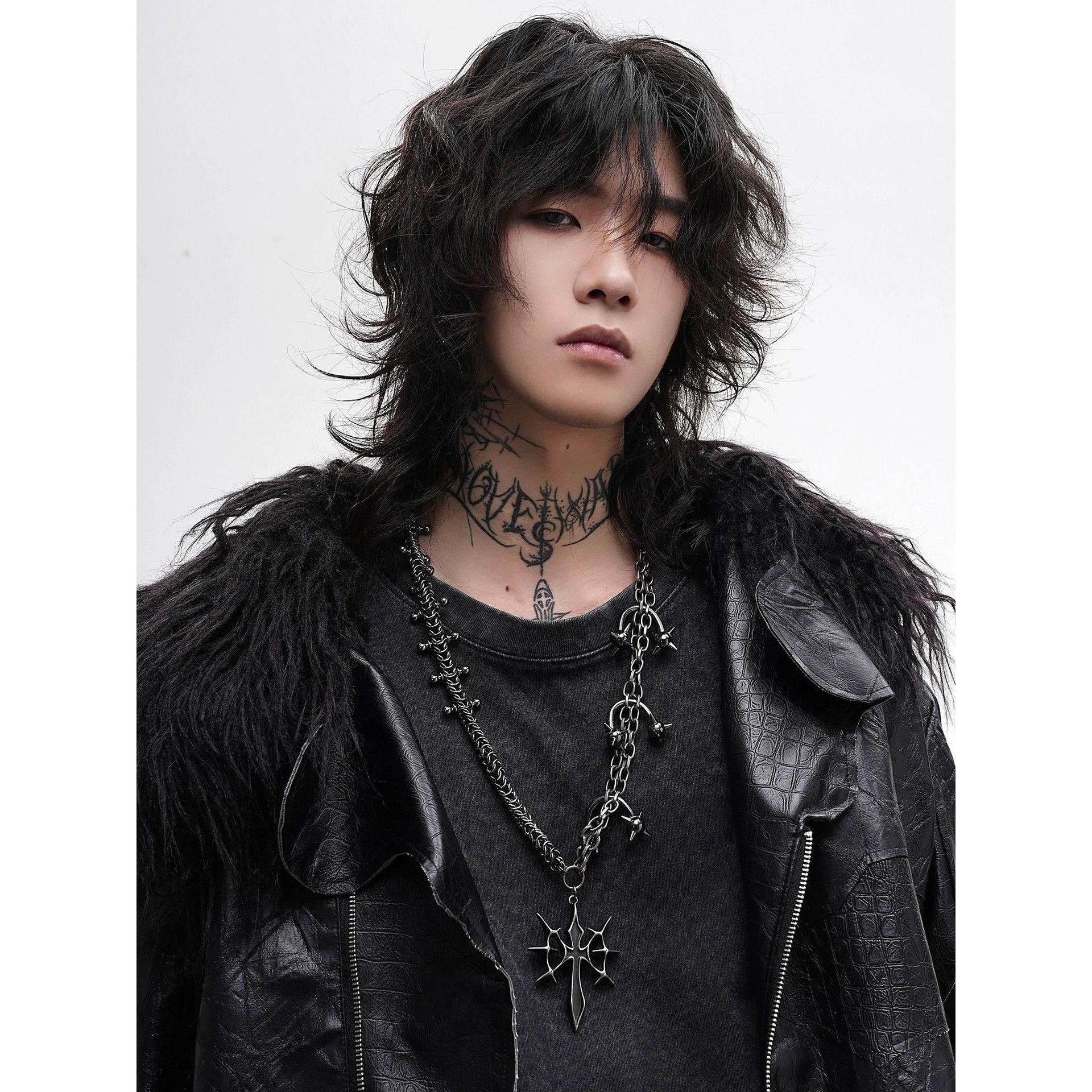 Punk Gothic Cross Alloy Necklace