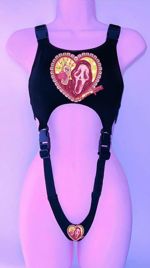 Goth Skinny Crop Y2k Short Vest