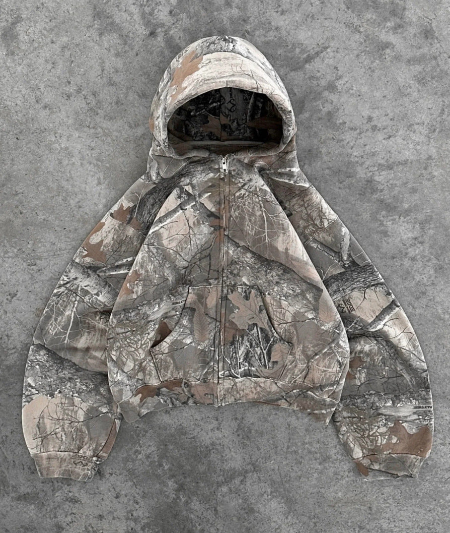 American-style retro hoodie