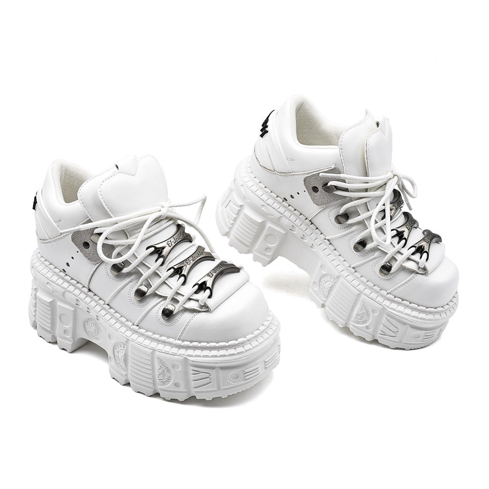 Extra-thick bottom punk boots