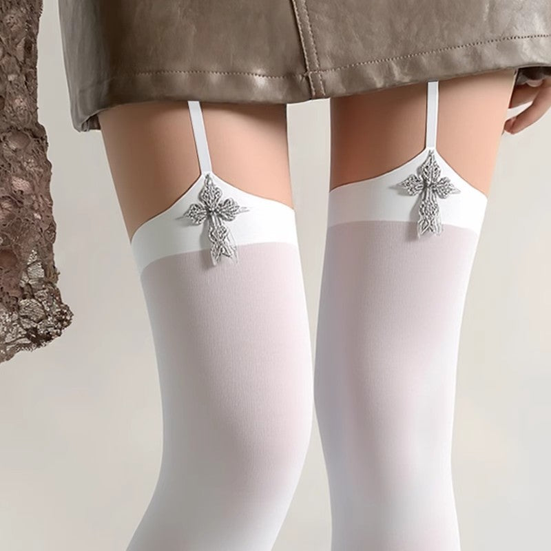 Gothic Cross Dark Y2K Stockings