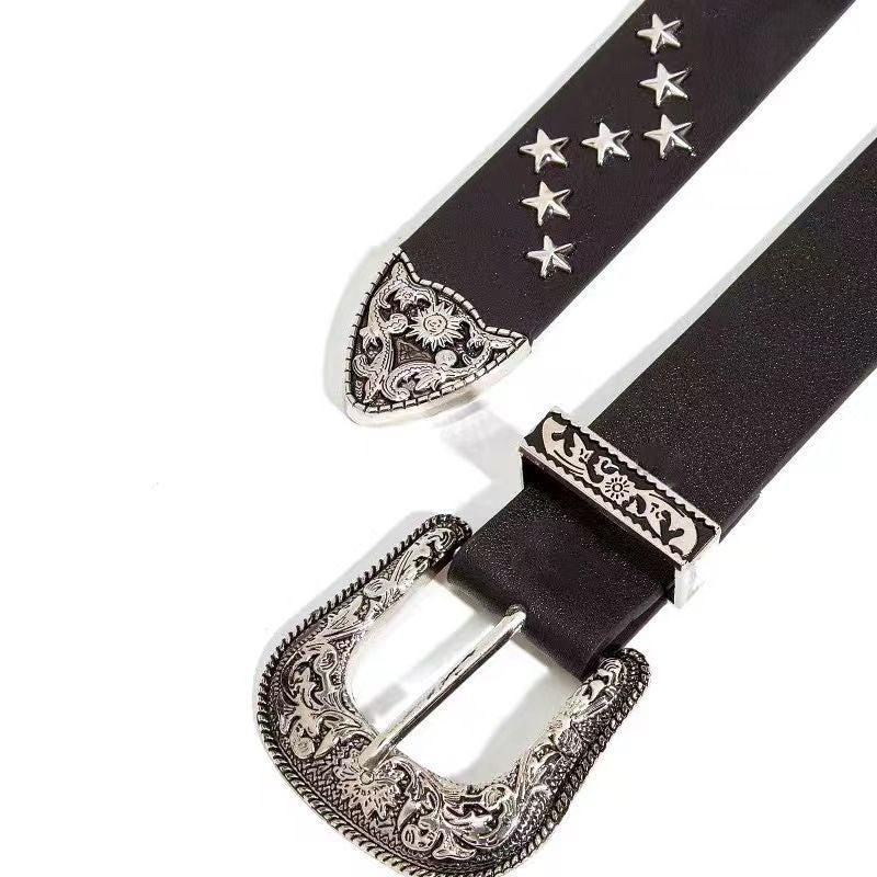 Y2K Rivet Metal Buckle Punk Belt