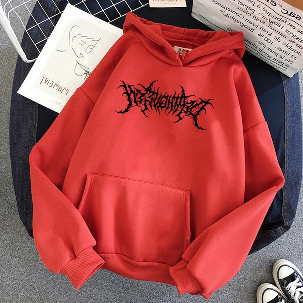 Fleece-lined hooded sweatshirt