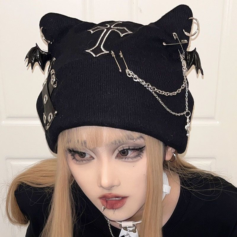 Punk cat ear hat