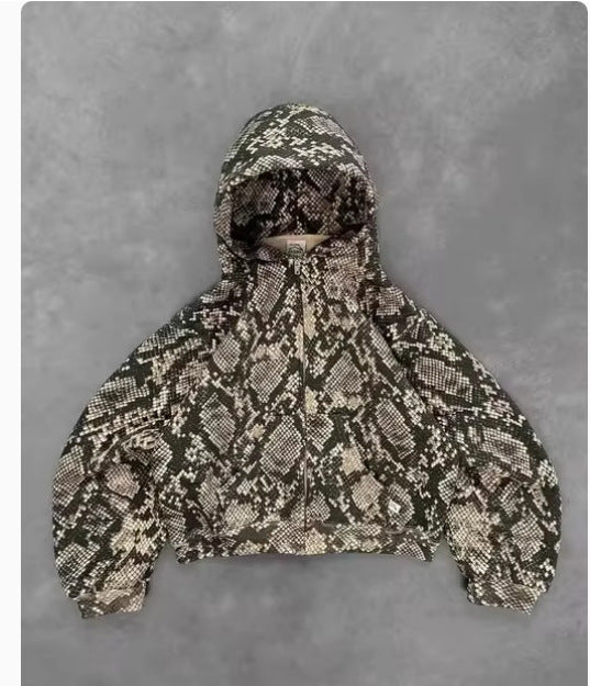 American-style retro hoodie