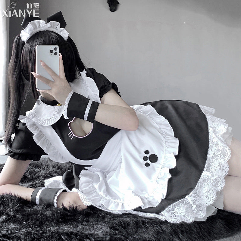 Cute Cat Girl Maid Lolita Cosplay Dress