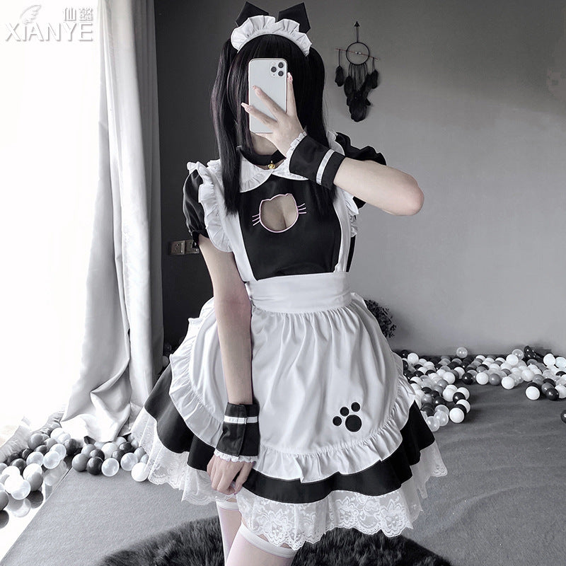 Cute Cat Girl Maid Lolita Cosplay Dress