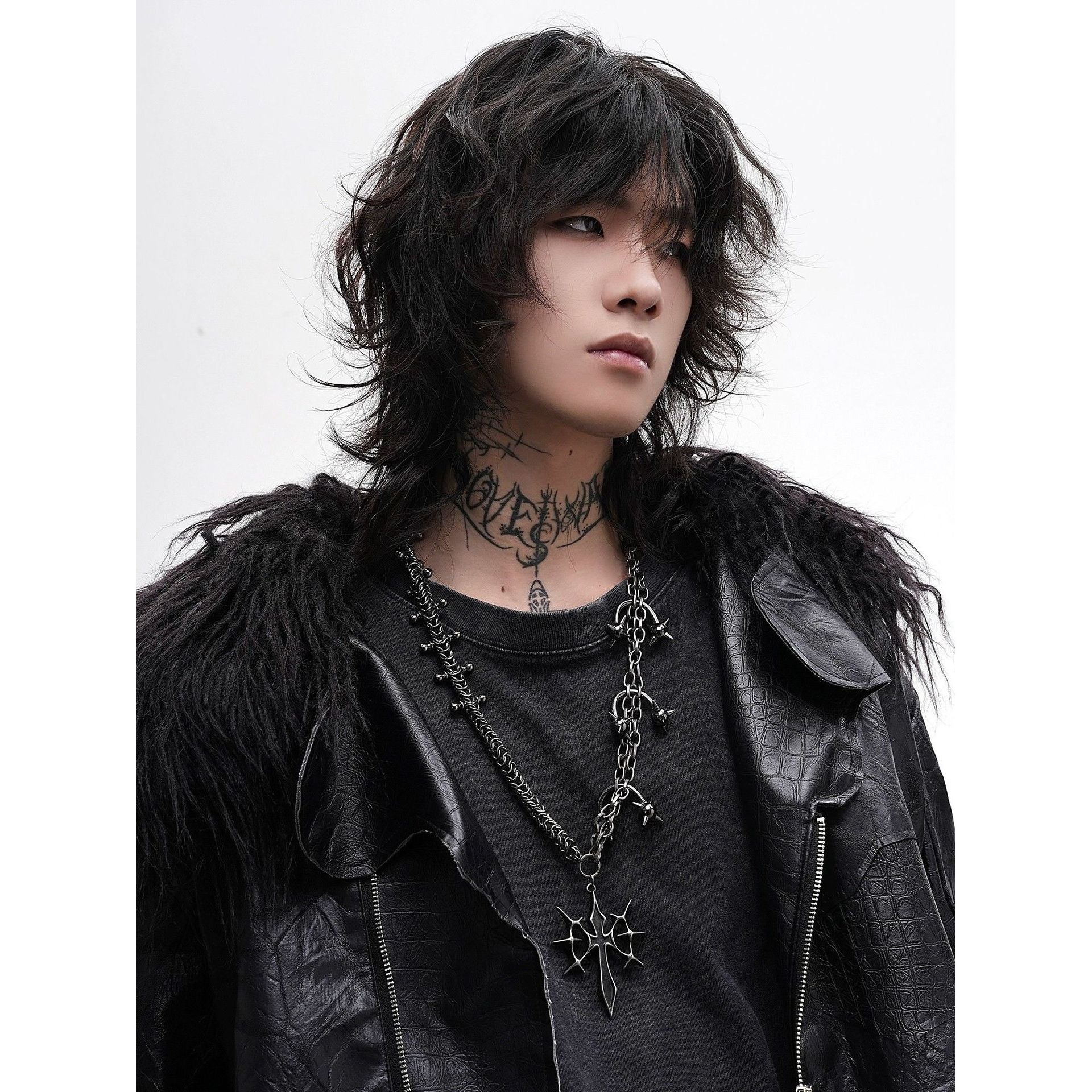 Punk Gothic Cross Alloy Necklace