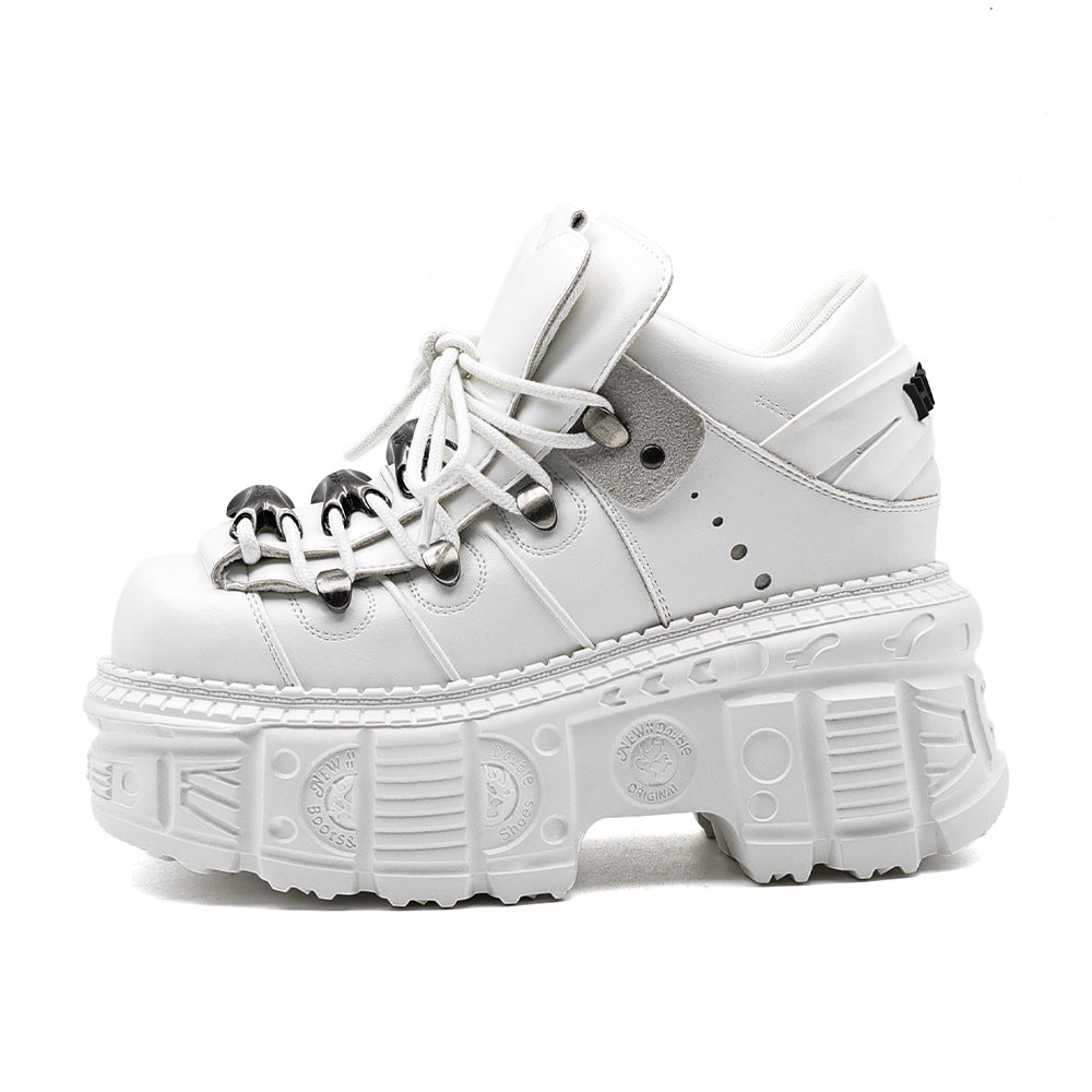 Extra-thick bottom punk boots