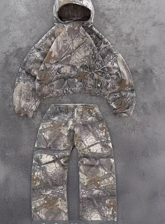 American-style retro hoodie